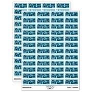 Love This a Sloth Lot Teacher Student School Sticker Set - Light Blue - Gloss Finish - 1.25" Mini