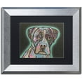 thumbnail image 1 of "Love Thy Boxer" Canvas Art by Dean Russo, Black Matte, Silver Frame, 1 of 1