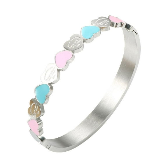 Love Titanium Lucky Bracelet Colorful Love Titanium Bracelet Steel C5Y1