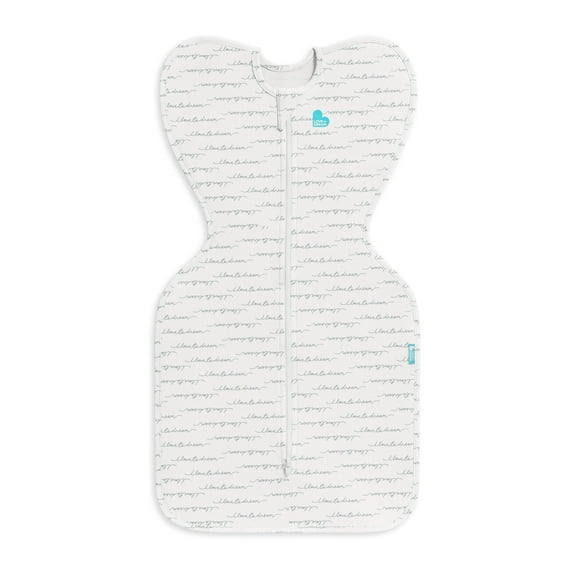 Love to Dream Swaddle Up Baby Sleep Sack, Arms Up Design, Sleep Nearly 2x Longer, Twin Zipper, Cotton, Small 8-13 lbs, 1.0 TOG, White Dreamer