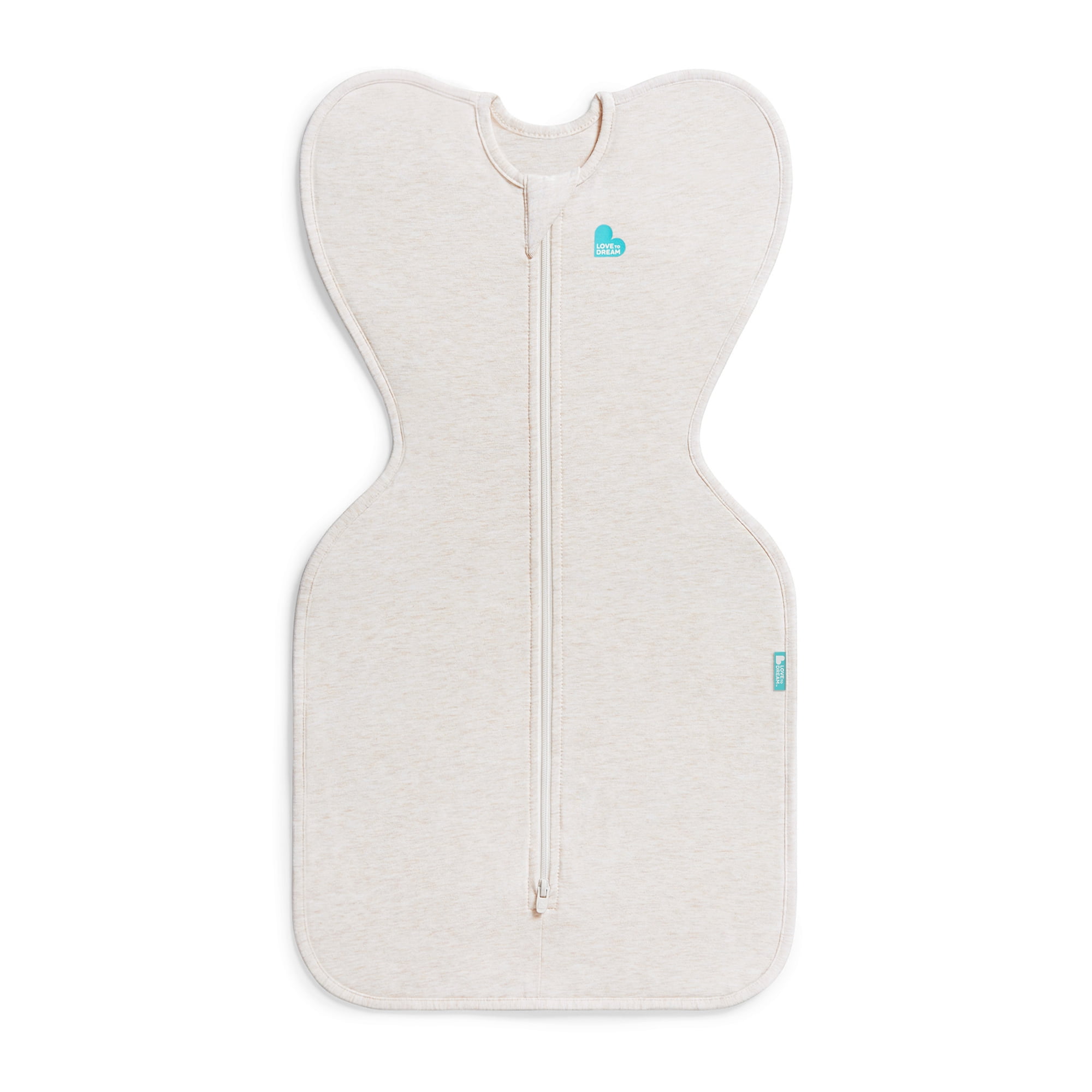Love To Dream Swaddle Up Original Sleep Sack, 4-Way Stretch, Cotton Blend, 1.0 TOG, Straw Heather, Newborn