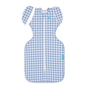 Swaddle Up Transition Bag, 4-way Stretch, Cotton Blend, 1.0 TOG, Blue Gingham, Large