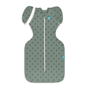 Love To Dream Swaddle Up Transition Bag, 4-way Stretch, Cotton Blend, 1.0 TOG, Deep Olive Stars, Large