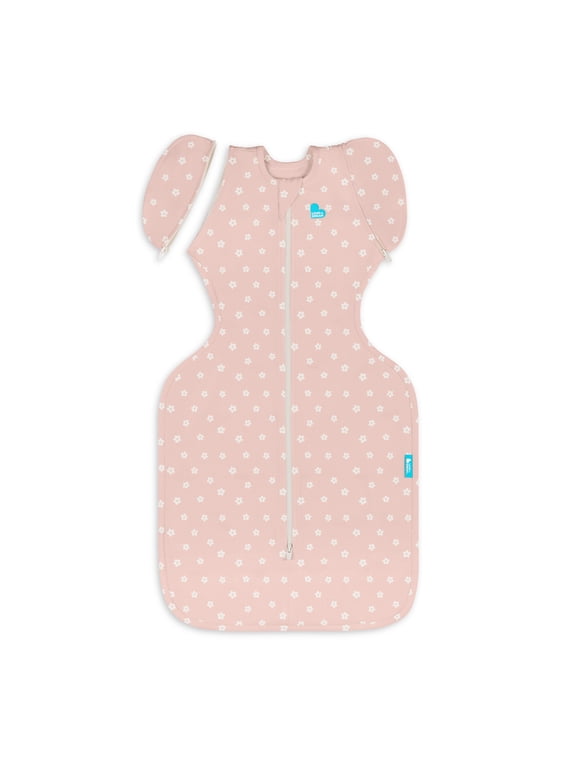 Swaddle Up Transition Bag, 4-way Stretch, Cotton Blend, 1.0 TOG, Pink Daisy, Medium