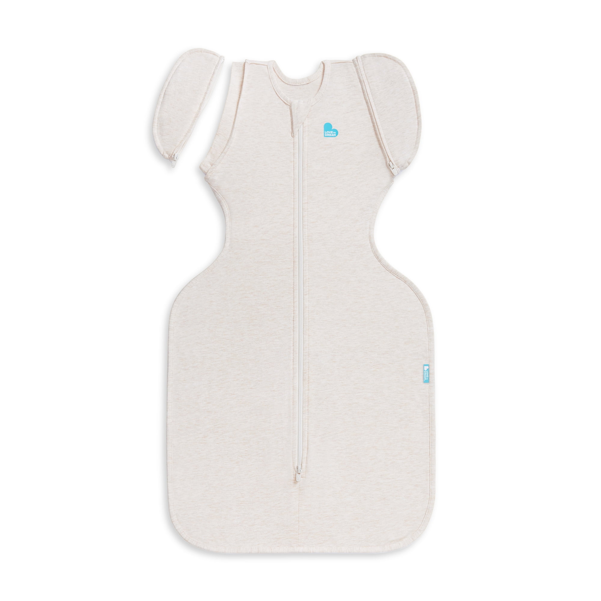 Love To Dream Swaddle Up Transition Bag, 4-way Stretch, Cotton Blend, 1.0 TOG, Straw Heather, Medium