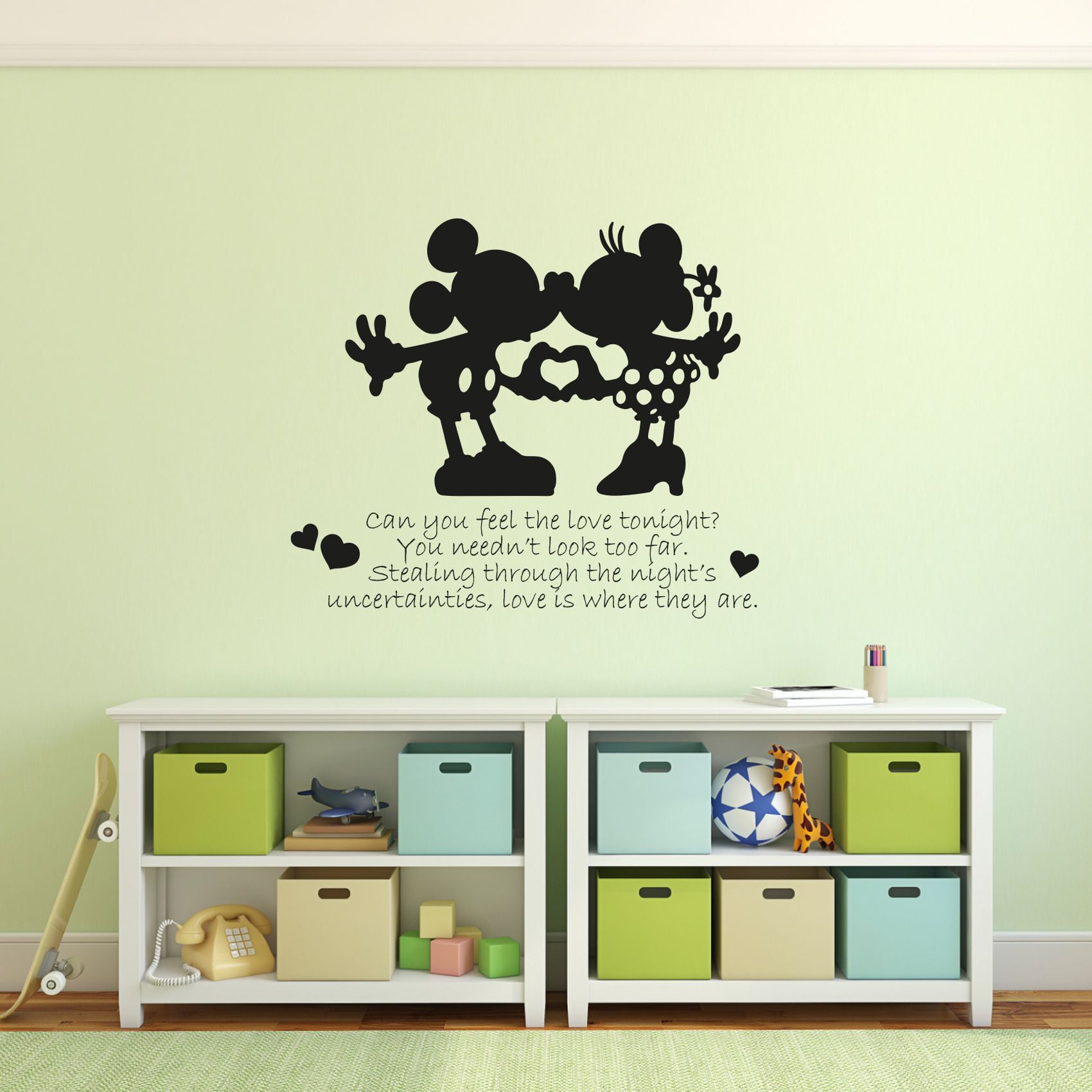 DISNEY PRINCESS MINNIE CHARACTER WINDOW WALL STICKER 3D BEDROOM GIRLS BOYS  128