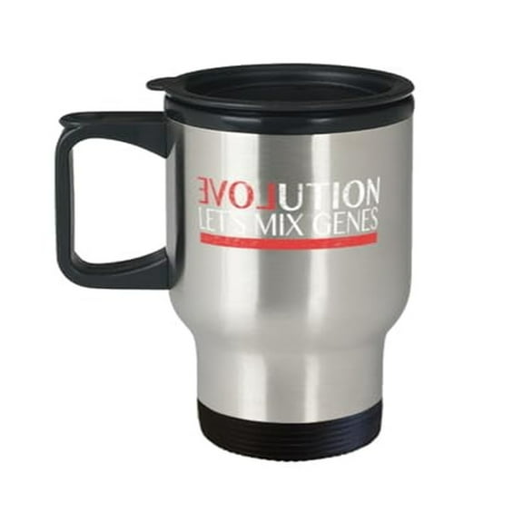 Evolution Travel Mug 14oz – Biology Gift Cup for Science Lovers & Travelers