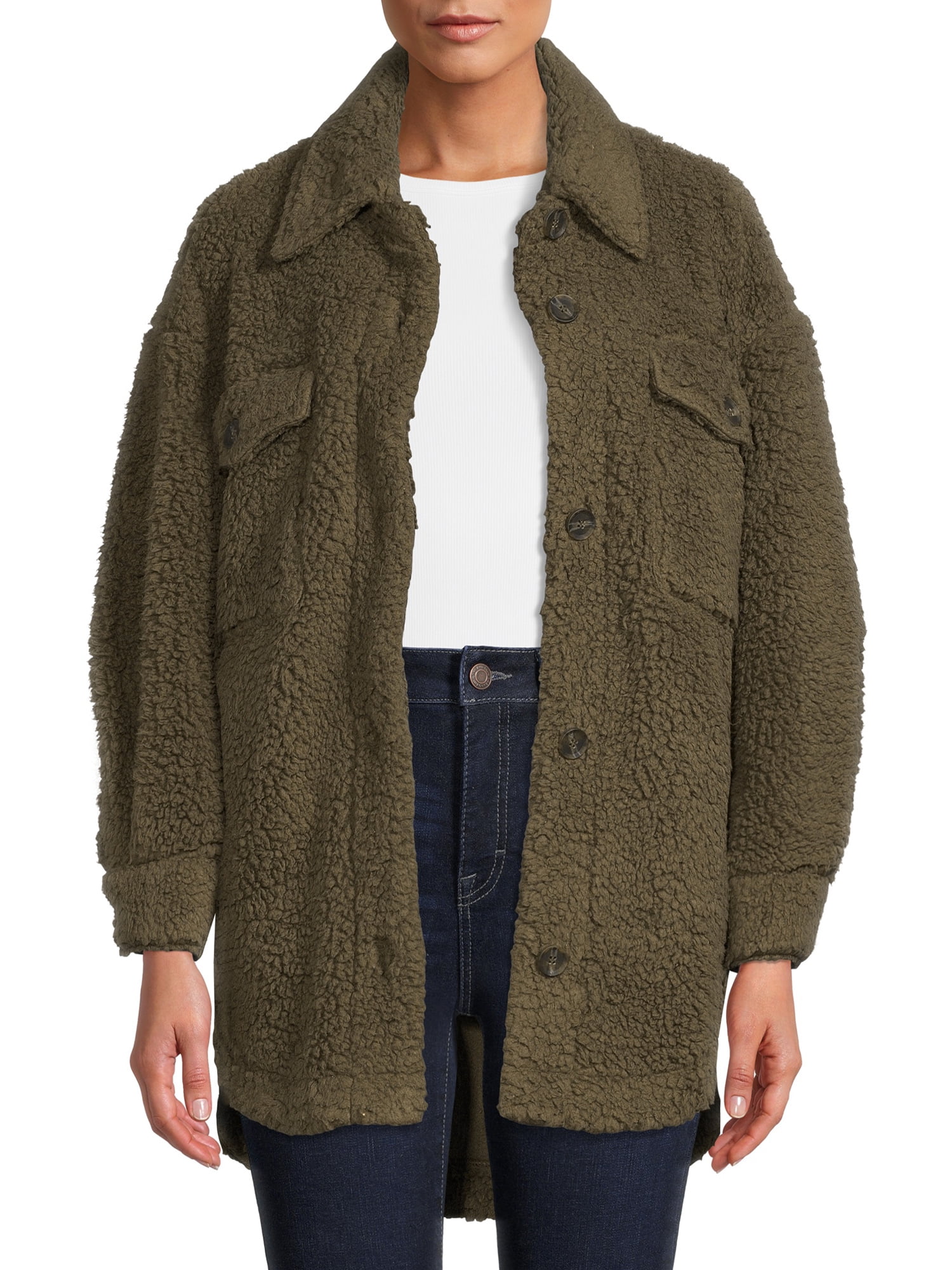 juniors sherpa coat