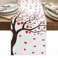 thumbnail image 1 of Love Tree Table Runner - 72 Inch Long, Kitchen Dining Table Runner Dresser Scarves, Valentine's Day Red Heart Modern Minimalist Farmhouse Decor for Coffee Tables Wedding Party Banquet, 1 of 8