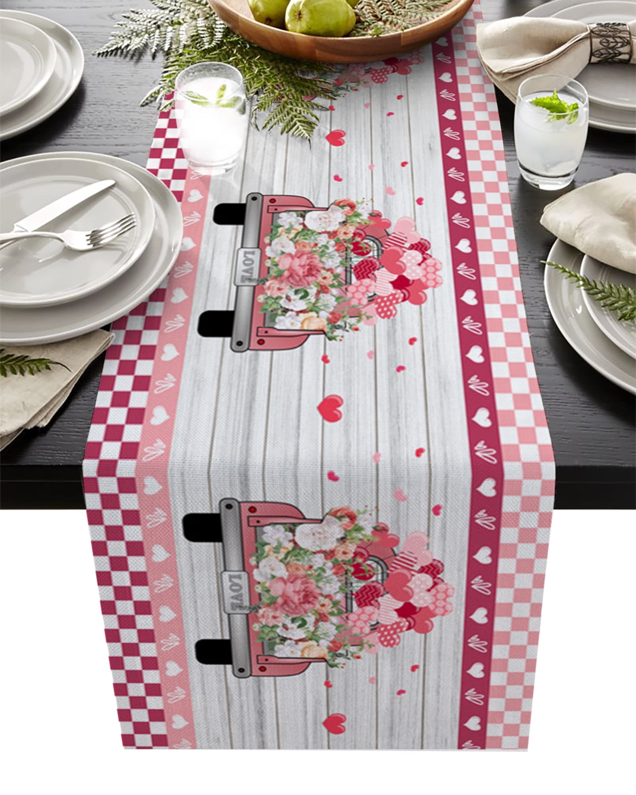 Love Tree Vintage Background Table Runner Luxury Hotel Wedding r Table ...