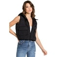 thumbnail image 1 of Love Tree Women's Juniors Water Resistant Synthetic Down Puffer Vest (Black-D, Small), 1 of 4