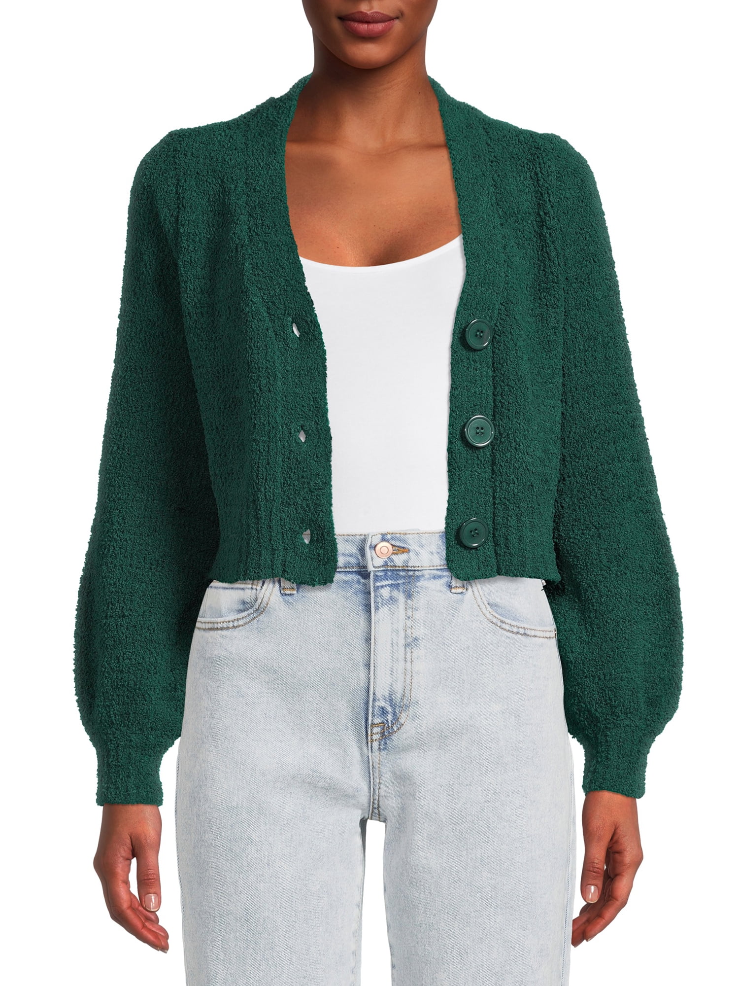 Cropped cardigan shop trend