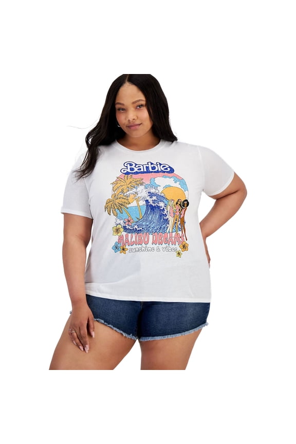 Womens Malibu Dream Graphic T-Shirt, Multicoloured, Juniors, 2X