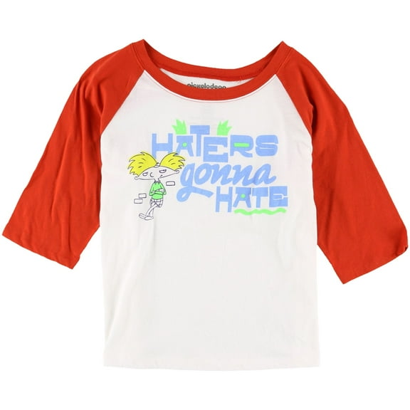 Love Tribe Womens Haters Graphic T-Shirt, Red, Medium