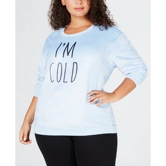 Love Tribe Womens Plus Size I Am Cold Sweatshirt;2X