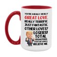 thumbnail image 1 of Love Trump Mug, Funny Gift Idea For Love, 11Oz Or 15Oz Ceramic Coffee Cup, 1 of 9