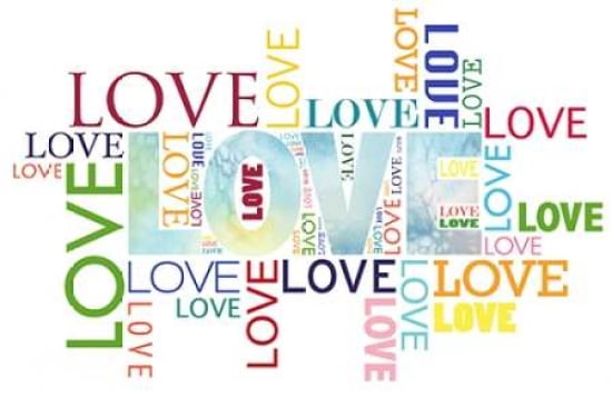 Love Type Canvas Art - Anna Quach (12 x 18)