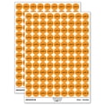 thumbnail image 1 of Love U You Text 200+ Round Stickers - Orange - Matte Finish - 0.50" Size, 1 of 3
