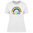 thumbnail image 1 of Love Unicorn Cool Rainbow Quote T-Shirt Women -Image by Shutterstock, Female Small, 1 of 2