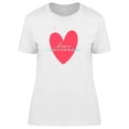 thumbnail image 1 of Love Unicorn Grunge Heart Quote T-Shirt Women -Image by Shutterstock, Female Large, 1 of 2