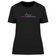 thumbnail image 1 of Love Unicorns Watercolor Quote T-Shirt Women -Image by Shutterstock, Female Large, 1 of 2