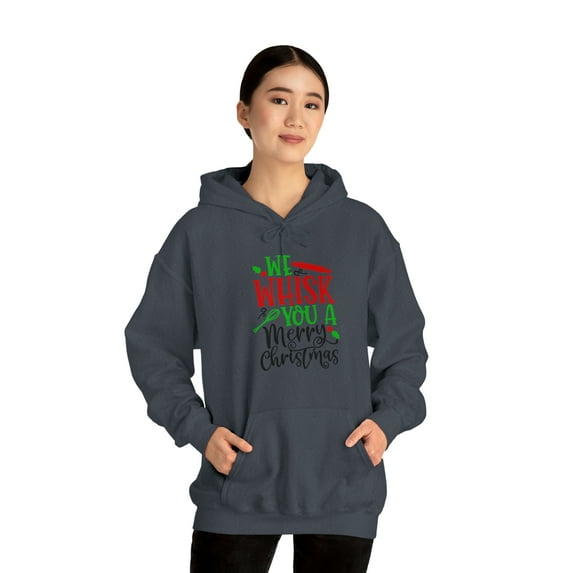 Love Unisex Heavy Blend™ Hooded Sweatshirt We Whisk You A Merry Christmas
