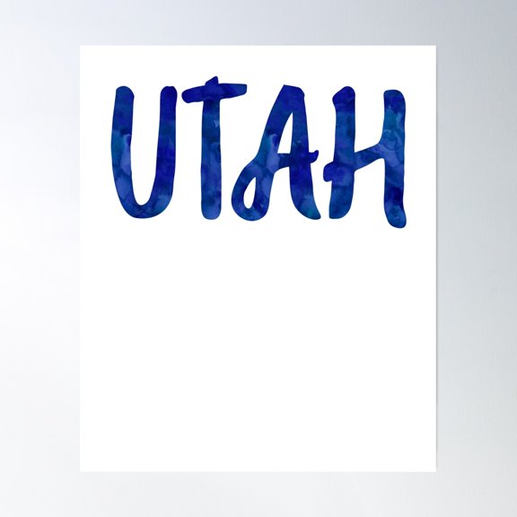 Love Utah / Forest Camp Trip Poster Wall Art, Modern Wall Decor, 8x12 UNFRAMED