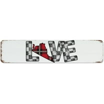 Love VIRGINIA 4"x16" Metal Sign Bathroom Gate Kitchen Man Cave Decor Garage Signs America 50 States USA Souvenir Gift Tin Signs for Entryway