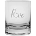 thumbnail image 1 of Love Valentine's Day Quotes Etched 11oz Crystal Rocks Whisky Glass, 1 of 1