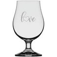 thumbnail image 1 of Love Valentine's Day Quotes Etched 13.25oz Iona Beer Glass, 1 of 1