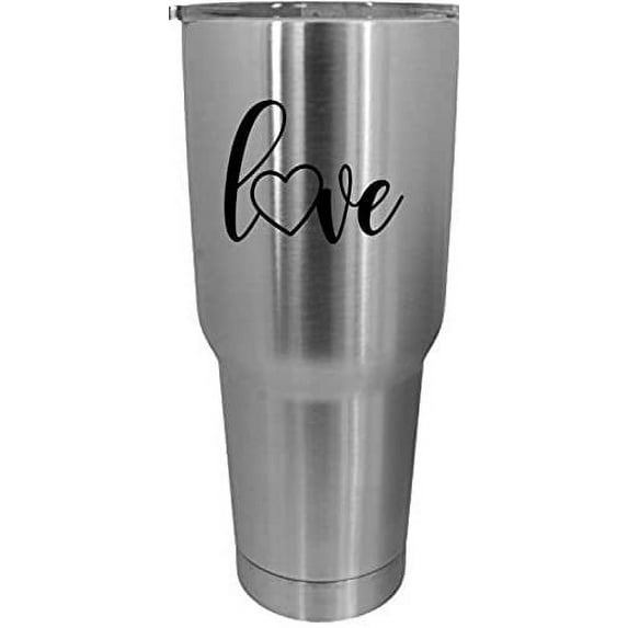 Love Valentine's Day Quotes Etched 30oz Stainless Steel Tumbler