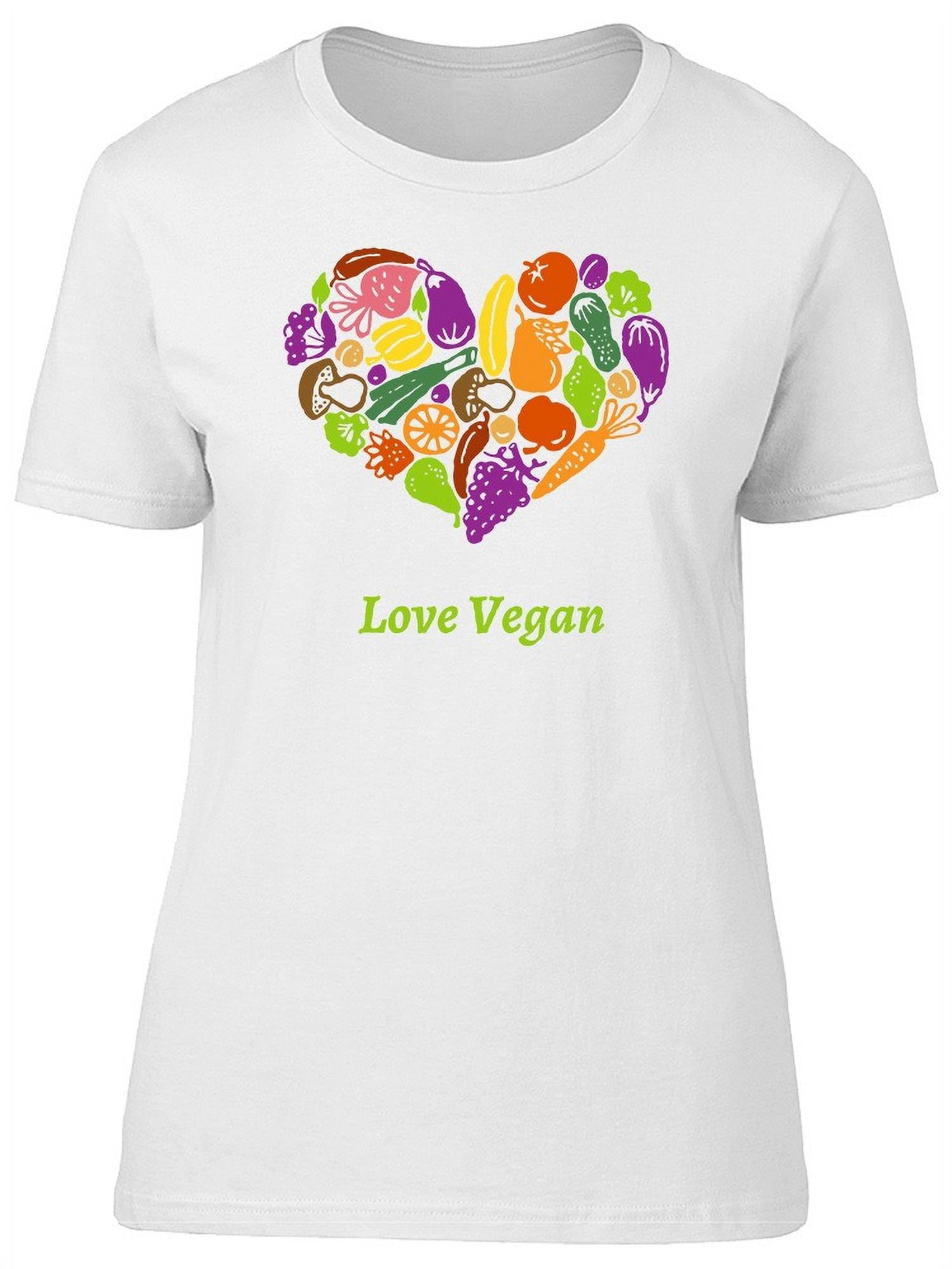 Vegan Tshirt Women, Heart Veggie Lover Vegan Tshirt Tee Vegan Tshirt Women, Heart Veggie Lover Vegan Tshirt Tee