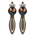 thumbnail image 1 of Love Vintage Copper Crown-Shaped Bookmarks - Set of 2 Stainless Steel Book Markers for Book Accessories and Reading Enthusiasts, 1 of 5
