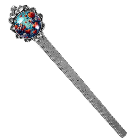 Love Vintage Silver Lace-Edged Bookmark: a Delightful Gift for Readers and Book Lovers