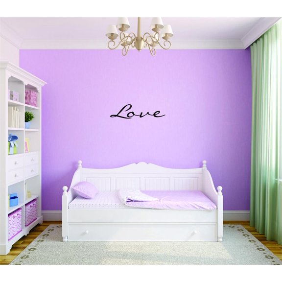 Love Vinyl Wall Decal for Home - Second Chances Well Laugh God Often Cute Wall Decal Bedroom Living Room Entry - Removable High Tact - Size: 6 In x 30 In