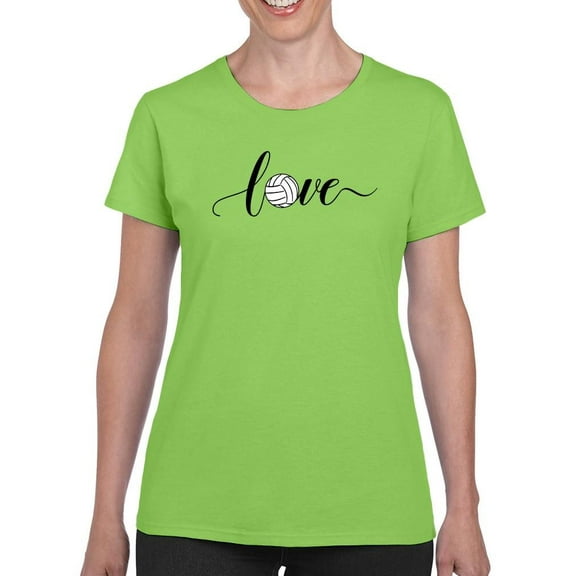 Love Volleyball T-Shirt Women -Smartprints Designs, Female Medium