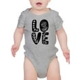 thumbnail image 1 of Love W Flowers Bodysuit Infant -Smartprints Designs,  6 Months, 1 of 4