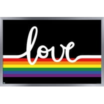 Love Wall Poster, 14.725" x 22.375", Framed