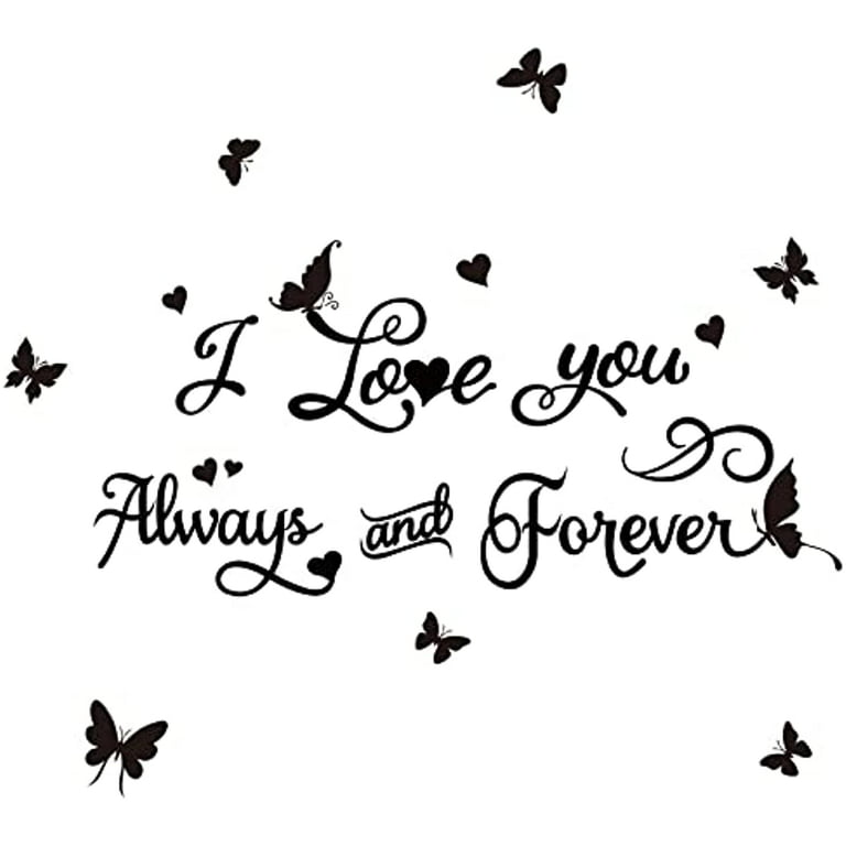 Love Wall Stickers Love You Always and Forever Wall Decals