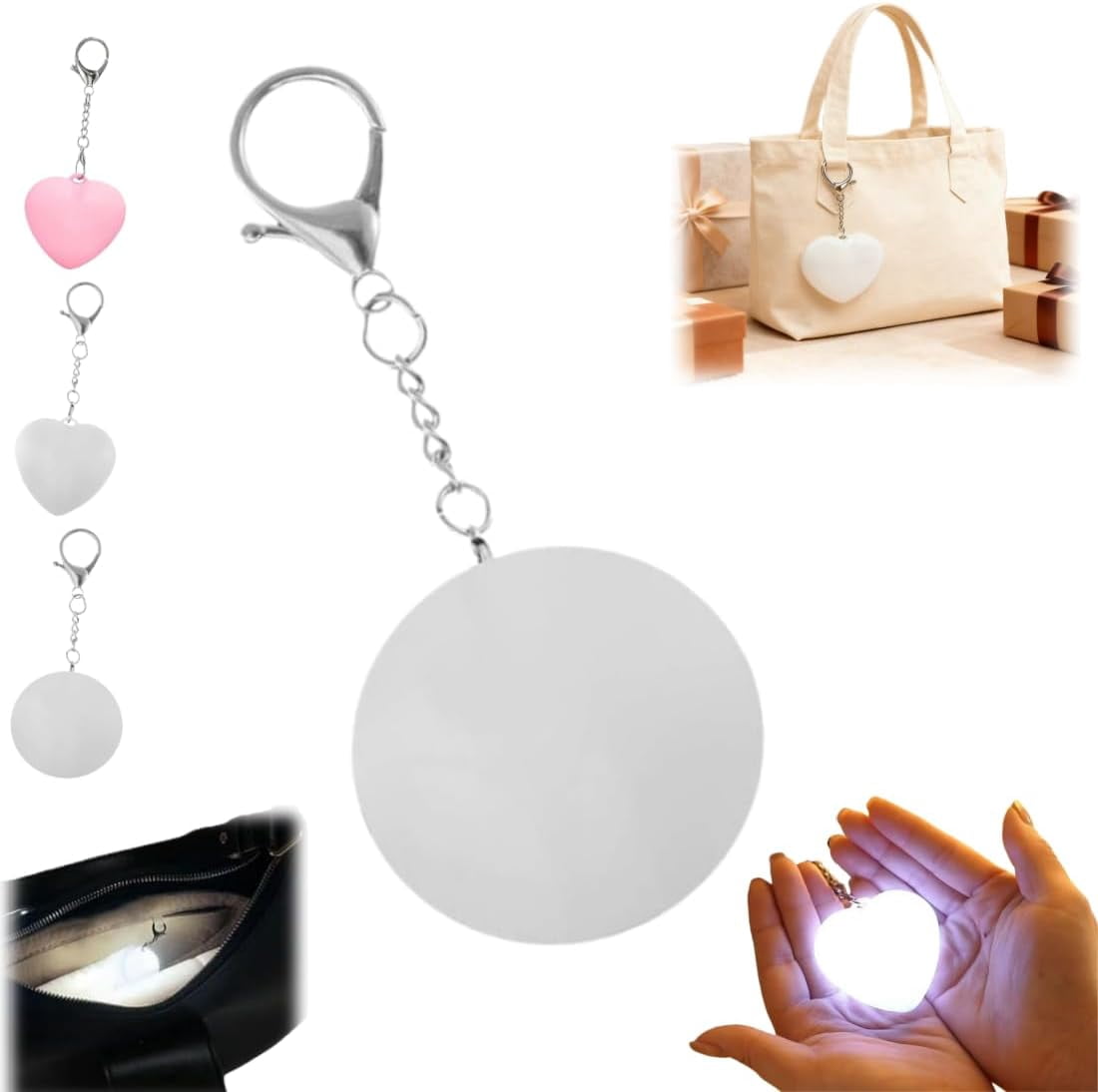 Love Wallet Tote Bag Touch Sensing Light, 2026 Upgraded Bag Light for ...