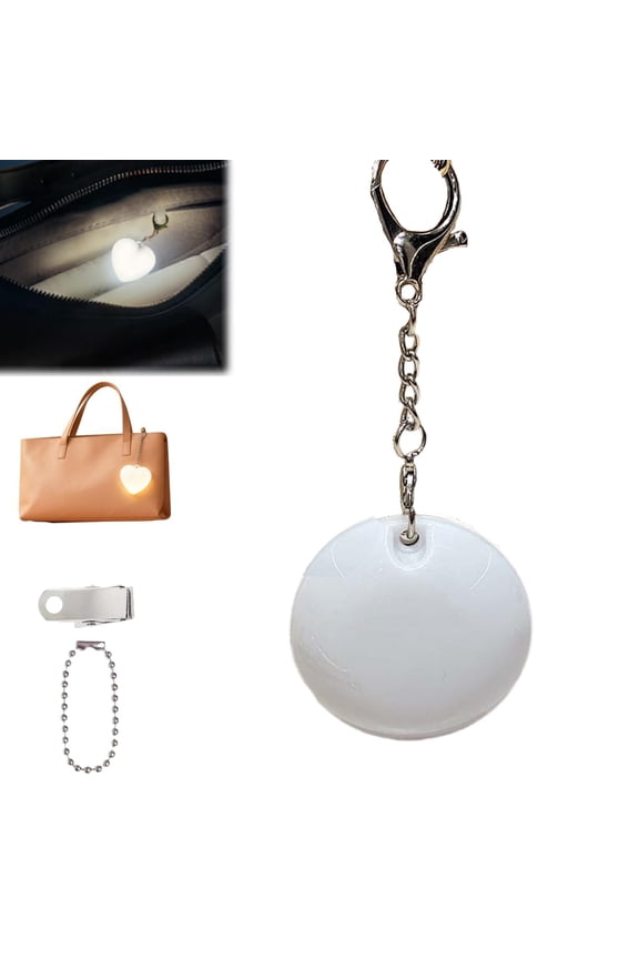 Love Wallet Tote Bag Touch Sensing Light, Mini Touchlight for Handbag Inside, Glowing Heart Keychain Purse Accessories Women