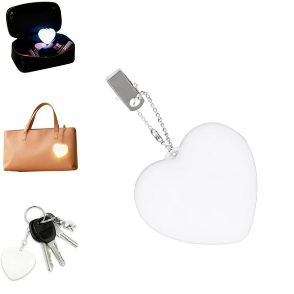 Love Wallet Tote Bag Touch Sensing Light, Purse Light for Women, LED Automatic Glow Lights, Heart Bag Lamp with Motion Sensor, Mini Flashlight for Handbags & Gifts (1pcs)