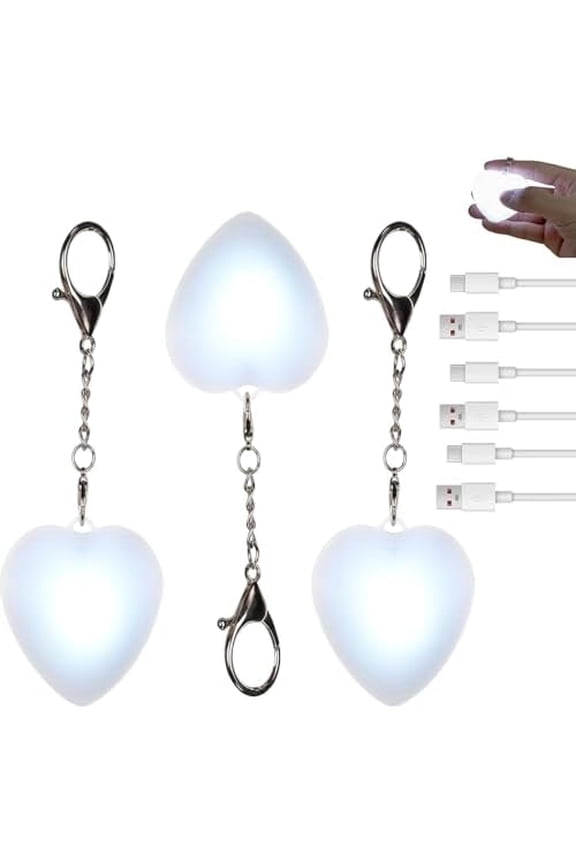 Love Wallet Tote Bag Touch Sensing Light, Purse Light for Women, Rechargeable Mini Flashlight with LED Automatic Sensor, Heart Bags Handbag Accessories with Motion Sensor for Women Gift