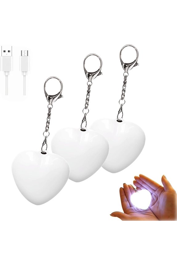 Love Wallet Tote Bag Touch Sensing Light, Purse Light for Women, Rechargeable Mini Touch Handbag Lights (Heart)