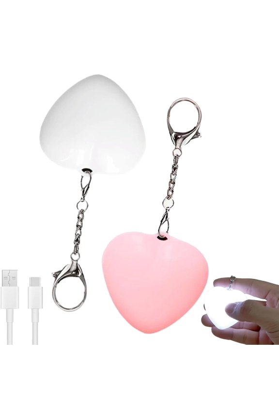 Love Wallet Tote Bag Touch Sensing Light, Rechargeable Purse Light, Heart-Shaped Handbag Touch Lamp Keychain