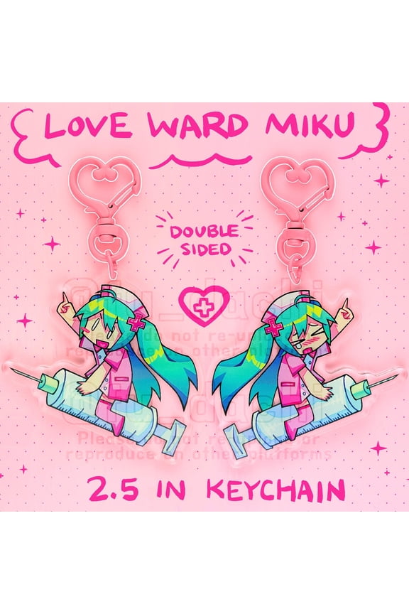 Love Ward Nurse Hatsune Miku Keychain [VOCALOID] (1 keychain)