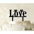 thumbnail image 1 of "Love Wedding Cake Topper Custom Cake Topper Color Option Available 5""-7"" Inches Wide", 1 of 1