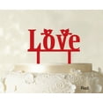 thumbnail image 1 of Love Wedding Cake Topper Custom Cake Topper Color Option Available 5"-7" Inches Wide, 1 of 1