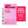 thumbnail interactive-video image 1 of Love Wellness Flora Power, Probiotic Vaginal Suppositories, 10ct, 1 of 10