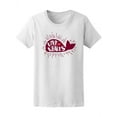 thumbnail image 1 of Love Whales Cute Heart T-Shirt Women -Image by Shutterstock, Female Large, 1 of 2